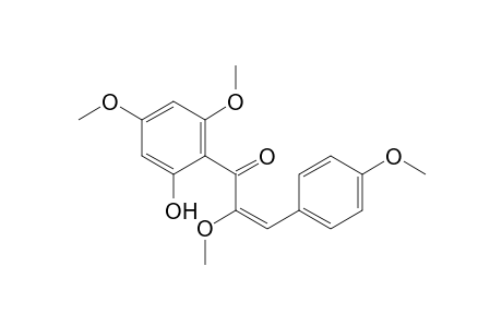 (E)-1-(2,4-dimethoxy-6-oxidanyl-phenyl)-2-methoxy-3-(4-methoxyphenyl)prop-2-en-1-one