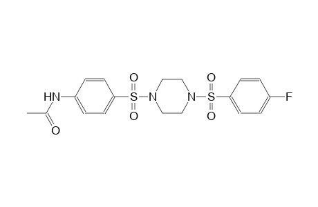 N-[4-({4-[(4-fluorophenyl)sulfonyl]-1-piperazinyl}sulfonyl)phenyl]acetamide