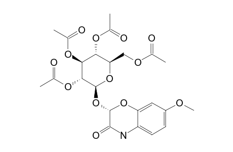 (2R)-2-(2,3,4,6-TETRA-O-ACETYL-BETA-D-GLUCOPYRANOSYLOXY)-7-METHOXY-2H-1,4-BENZOXAZIN-3-(4H)-ONE