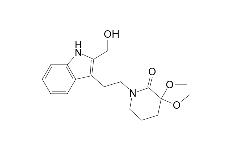 1-[2-[2-(hydroxymethyl)-1H-indol-3-yl]ethyl]-3,3-dimethoxy-piperidin-2-one