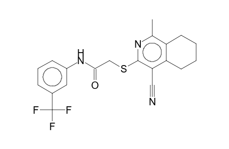 2-[(4-Cyano-5,6,7,8-tetrahydro-1-methyl-3-isoquinolyl)thio]-N-[3-(trifluoromethyl)phenyl]acetamide