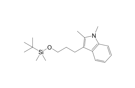 3-(3-{tert-Butyldimethylsilyloxy}propyl)-1,2-dimethyl-1H-indole