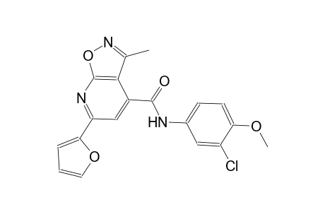 isoxazolo[5,4-b]pyridine-4-carboxamide, N-(3-chloro-4-methoxyphenyl)-6-(2-furanyl)-3-methyl-