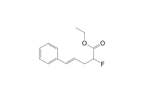 4-Pentenoic acid, 2-fluoro-5-phenyl-, ethyl ester, (E)-
