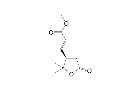 methyl (3R)-(2E)-3-(2,2-dimethyl-5-oxotetrahydrofuran-3-yl)prop-2-enoate
