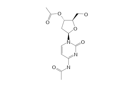 N4-ACETYL-1-[3'-O-ACETYL-2'-DEOXY-BETA-D-RIBOFURANOSYL]-CYTOSINE