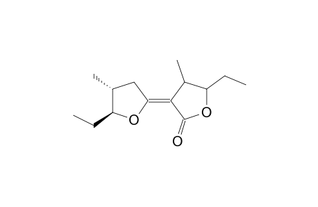 2(3H)-Furanone, 5-ethyl-3-(5-ethyldihydro-4-methyl-2(3H)-furanylidene)dihydro-4-methyl-, [4S-[3(4R*,5S*),4.alpha.,5.beta.]]-