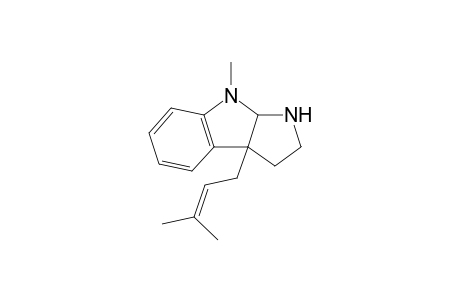 8-Methyl-3a-(3-methylbut-2-enyl)-1,2,3,3a,8,8a-hexahydropyrrolo[2,3-b]indole