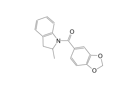 1-(1,3-benzodioxol-5-ylcarbonyl)-2-methylindoline