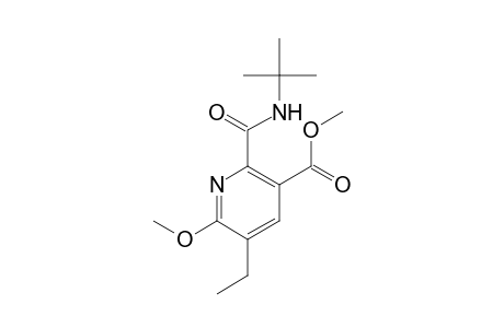 3-Pyridinecarboxylic acid, 2-[[(1,1-dimethylethyl)amino]carbonyl]-5-ethyl-6-methoxy-, methyl ester