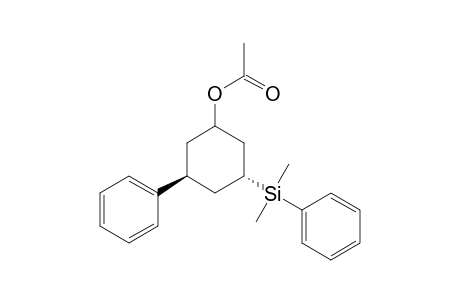 (1RS,3RS,5SR)-and-(1SR,3RS,5SR)-3-Dimethyl(phenyl)silyl-5-phenylcyclohexyl acetate