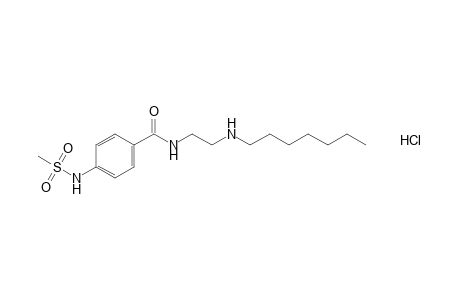 N-[2-(heptylamino)ethyl]-p-(methylsulfonamido)benzamide, monohydrochloride