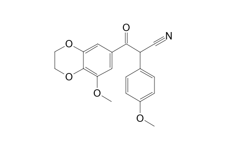 2-(4-Methoxyphenyl)-3-oxo-3-(3-methoxy-4,5-ethylenedioxyphenyl)propanenitrile