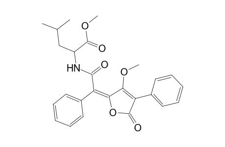 Methyl 2-([(2E)-2-(3-methoxy-5-oxo-4-phenyl-2(5H)-furanylidene)-2-phenylethanoyl]amino)-4-methylpentanoate