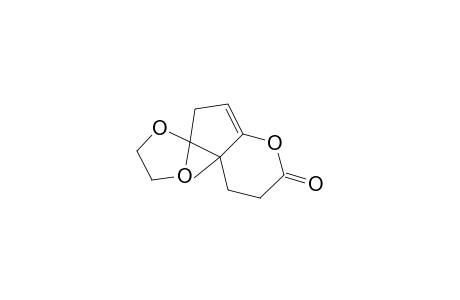 Spiro[cyclopenta[b]pyran-5(2H),2'-[1,3]dioxolan]-2-one, 3,4,4a,6-tetrahydro-4a-methyl-