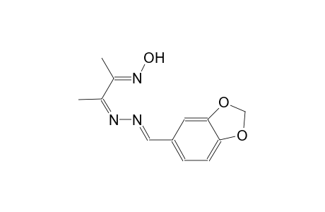 1,3-benzodioxole-5-carbaldehyde [(Z,2E)-2-(hydroxyimino)-1-methylpropylidene]hydrazone