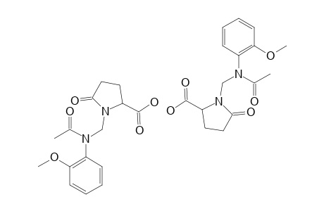 1-[(N-ACETYL-2-METHOXYANILINO)-METHYL]-PYROGLUTAMIC-ACID