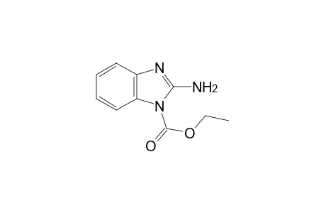 2-amino-1-benzimidazolecarboxylic acid, ethyl ester
