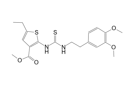 methyl 2-[({[2-(3,4-dimethoxyphenyl)ethyl]amino}carbothioyl)amino]-5-ethyl-3-thiophenecarboxylate