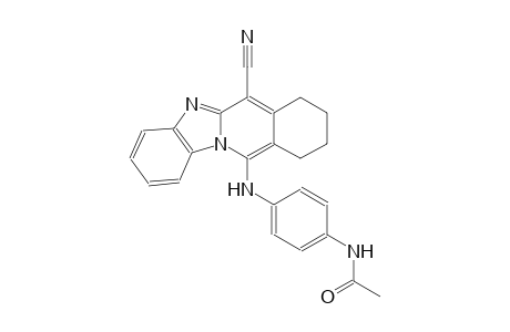 N-{4-[(6-cyano-7,8,9,10-tetrahydrobenzimidazo[1,2-b]isoquinolin-11-yl)amino]phenyl}acetamide