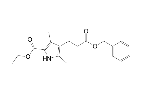 4-(2-Benzyloxycarbonylethyl)-3,5-dimethyl-1H-pyrrole-2-carboxylic acid ethyl ester
