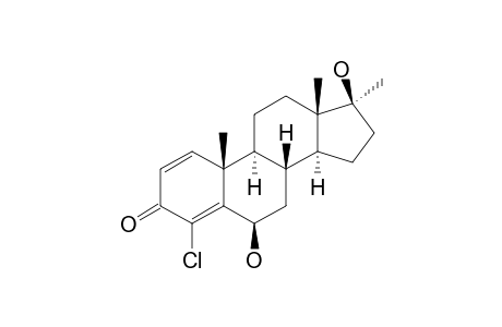 6-BETA-HYDROXY-4-CHLORO-1,2-DEHYDRO-17-ALPHA-METHYL-TESTOSTERONE