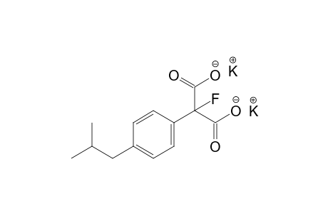 fluoro(p-isobutylphenyl)malonic acid, dipotassium salt