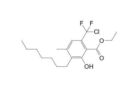 Ethyl 6-[Chloro(difluoro)methyl]-3-heptyl-2-hydroxy-4-methylbenzoate