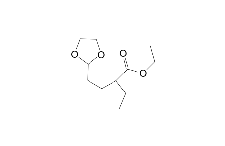 3-[1,3]Dioxolan-2-ylmethyl-pentanoic acid ethyl ester