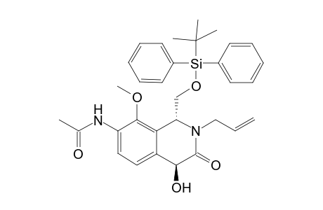 N-(1R,4S)-2-Allyl-1-(tert-butyldiphenylsilyloxymethyl)-4-hydroxy-8-methoxy-3-oxo-1,2,3,4-tetrahydroisoquinolin-7-yl]acetamide