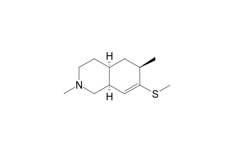 (4aR,6R,8aS)-2,6-dimethyl-7-methylsulfanyl-3,4,4a,5,6,8a-hexahydro-1H-isoquinoline