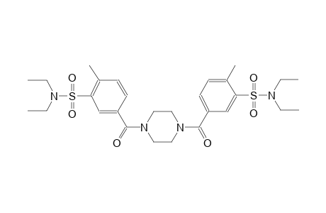 5-[(4-{3-[(diethylamino)sulfonyl]-4-methylbenzoyl}-1-piperazinyl)carbonyl]-N,N-diethyl-2-methylbenzenesulfonamide