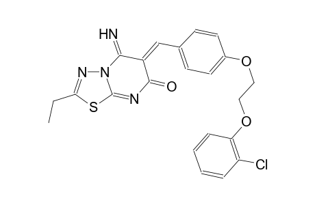 7H-[1,3,4]thiadiazolo[3,2-a]pyrimidin-7-one, 6-[[4-[2-(2-chlorophenoxy)ethoxy]phenyl]methylene]-2-ethyl-5,6-dihydro-5-imino-, (6Z)-