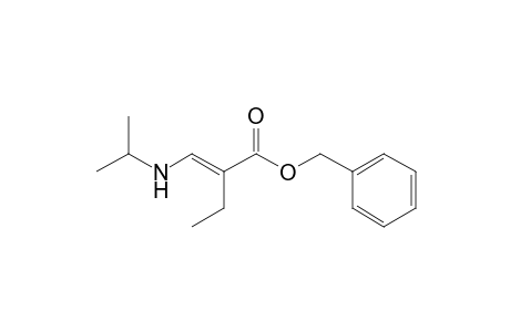 Benzyl 3-(N-isopropyl)amino-2-ethyl-2-propenoate