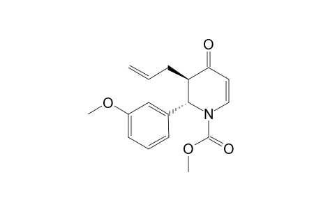 (2S,3R)-methyl 3-allyl-2-(3-methoxyphenyl)-4-oxo-3,4-dihydropyridine-1(2H)-carboxylate