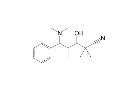3-Hydroxy-5-(dimethylamino)-2,2,4-trimethyl-5-phenylpentanenitrile /diastereomer II