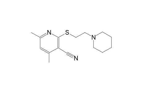 4,6-dimethyl-2-{[2-(1-piperidinyl)ethyl]sulfanyl}nicotinonitrile
