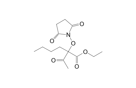 Ethyl 2-acetyl-2-(N-succinimidyloxy)hexanoate