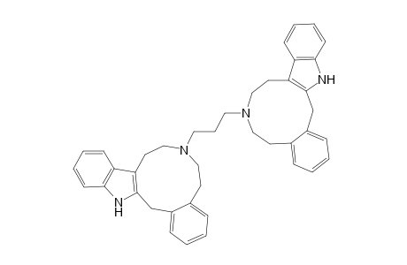7,7-Propylene-bis{ 6',7',8',9',14',15-hexahydro-5H-benz[d]indolo[2,3-g]azecine}