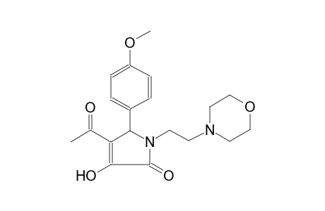 Pyrrol-2(5H)-one, 4-acetyl-3-hydroxy-5-(4-methoxyphenyl)-1-[2-(4-morpholyl)ethyl]-