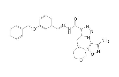 1-(4-amino-1,2,5-oxadiazol-3-yl)-N'-{(E)-[3-(benzyloxy)phenyl]methylidene}-5-(4-morpholinylmethyl)-1H-1,2,3-triazole-4-carbohydrazide