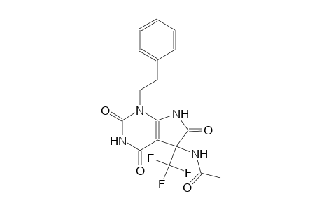 N-[2,4,6-trioxo-1-(2-phenylethyl)-5-(trifluoromethyl)-2,3,4,5,6,7-hexahydro-1H-pyrrolo[2,3-d]pyrimidin-5-yl]acetamide