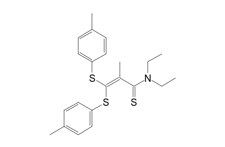 3,3-bis(p-tolylthio)-N,N-diethyl-2-methylthioacrylamide