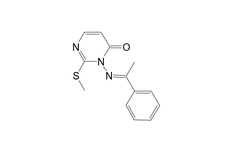 1-(N-Phenylethylideneamino]-1,6-dihydro-2-methylthio-6-oxopyrimidine