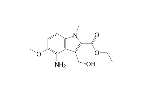 Ethyl 4-amino-3-(hydroxymethyl)-5-methoxy-1-methylindole-2-carboxylate