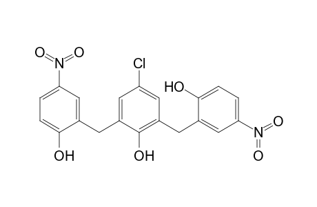 4-Chloranyl-2,6-bis[(5-nitro-2-oxidanyl-phenyl)methyl]phenol