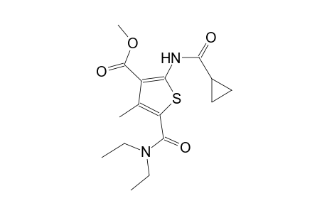 methyl 2-[(cyclopropylcarbonyl)amino]-5-[(diethylamino)carbonyl]-4-methyl-3-thiophenecarboxylate