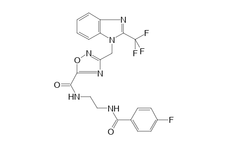 1,2,4-Oxadiazole-5-carboxamide, N-[2-[(4-fluorobenzoyl)amino]ethyl]-3-[[2-(trifluoromethyl)-1H-1,3-benzimidazol-1-yl]methyl]-