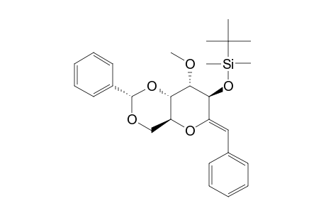 (Z)-2,6-ANHYDRO-1-DEOXY-1-PHENYL-3-O-TERT.-BUTYLDIMETHYLSILYL-4-O-METHYL-5,7-O-BENZYLIDENE-D-ALTRO-HEPT-1-ENITOL