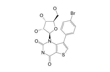 1-(BETA-D-RIBOFURANOSYL)-7-(4-BrOMOPHENYL)-THIENO-[3,2-D]-PYRIMIDINE-2,4-DIONE